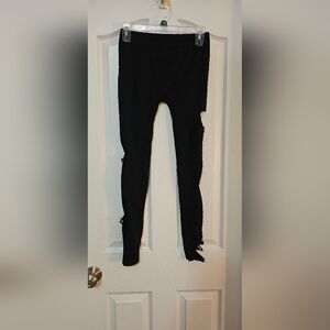 Black Ripped Leggings